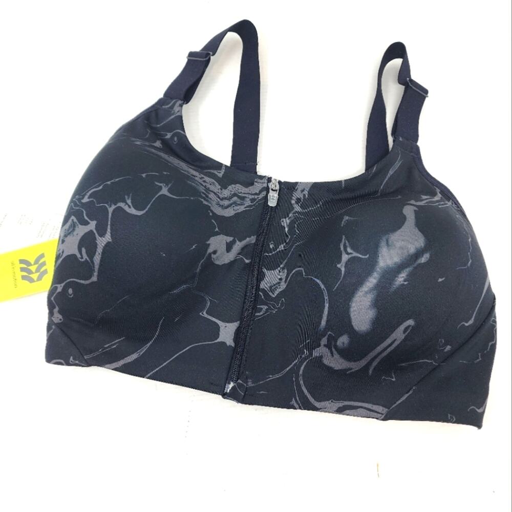 All in Motion New Black Sports Bra High Support Wicking Bra Running‎ Sz 36DD NWT